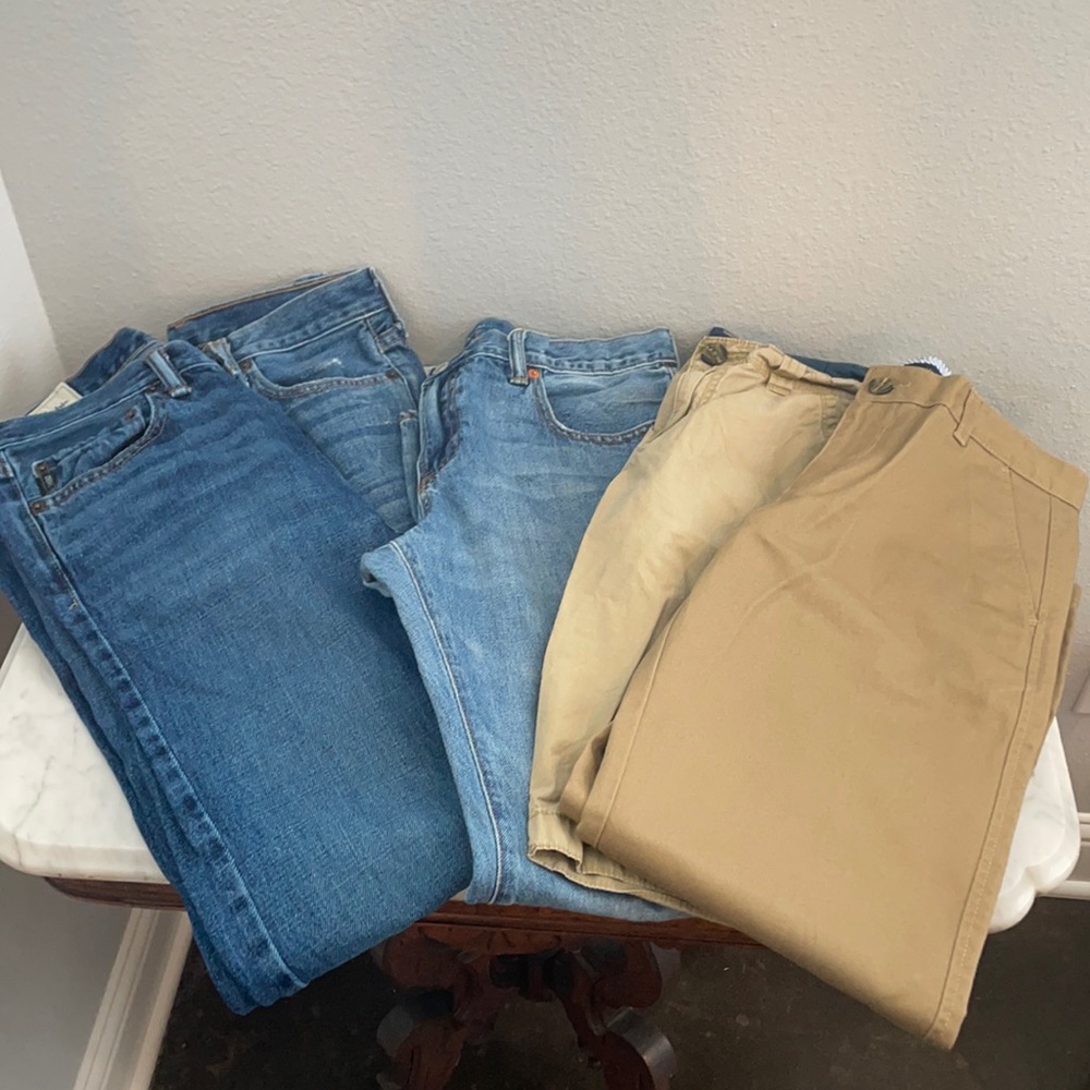 Boys size 14 jeans, pants, shorts bundle